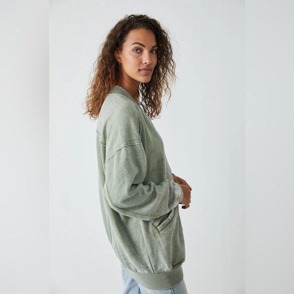 Free People Robby Bomber Green - Picture 2 of 2